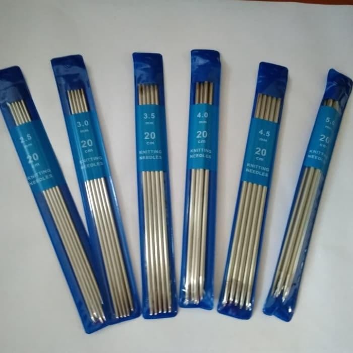 

double pointed knitting needles. 5pcs per ukuran