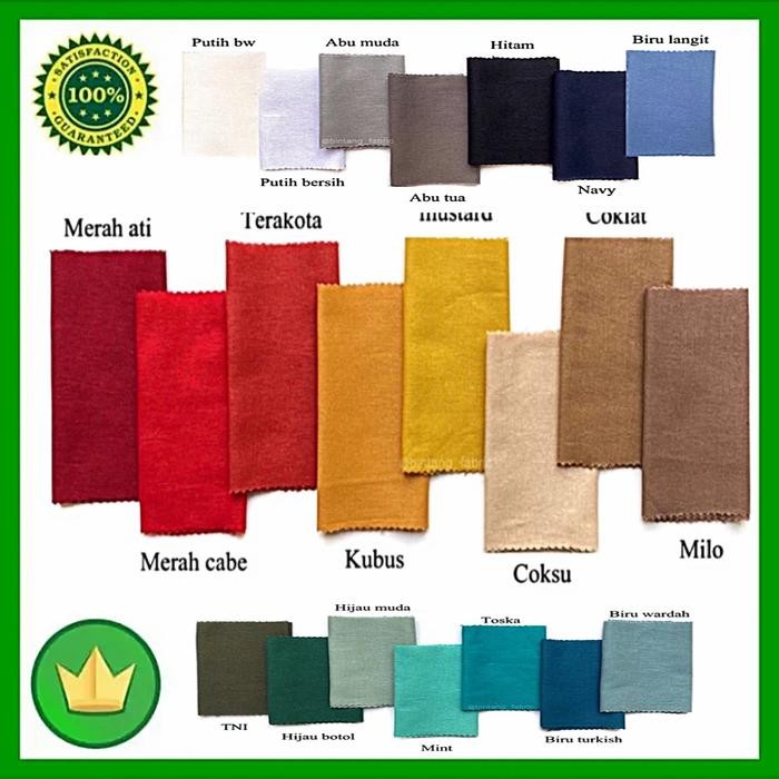 

kain bahan katun linen rami 1meter/ meteran polos