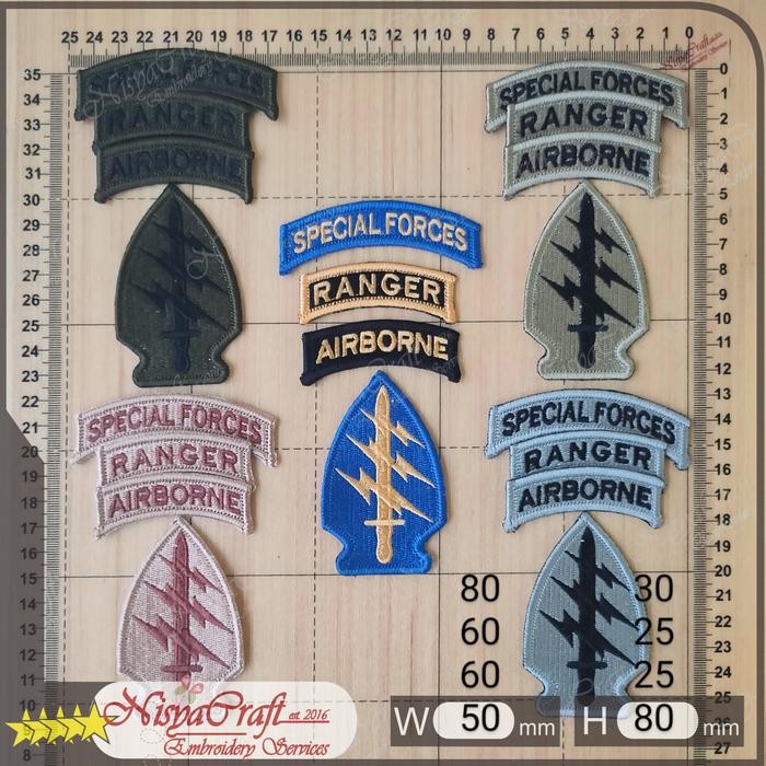 

NCEP0101-0191- US ARMY SPECIAL FORCES Military Shoulder Patch Pack 2