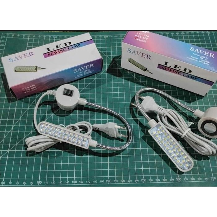 

Lampu Mesin Jahit LED 20 30 Titik Belalai Magnet Merk SAVER