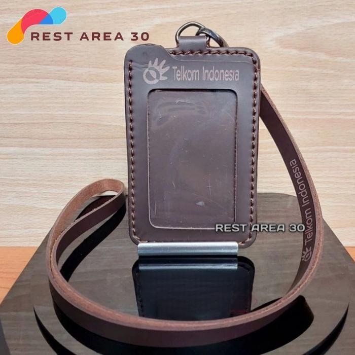 

ID Card Holder Tali Lanyard Name Tag Logo TELKOM INDONESIA