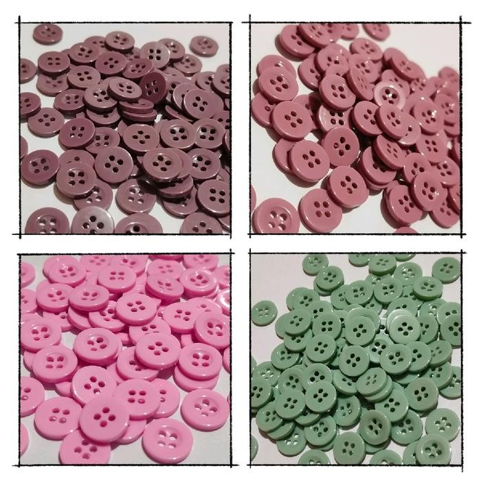 

isi 10 gross/1440pcs kancing lobang 4 kemeja 11mm