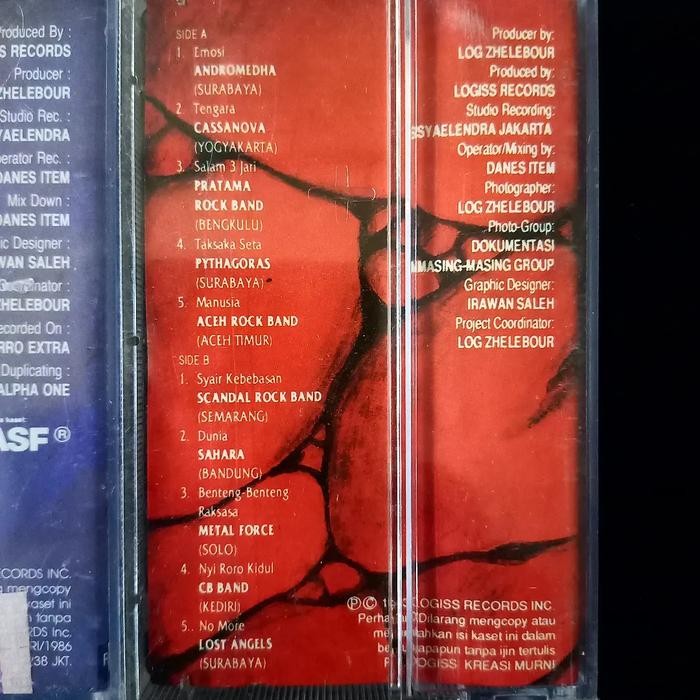 Kaset Pita Festival Rock Indonesia Pasti Ori