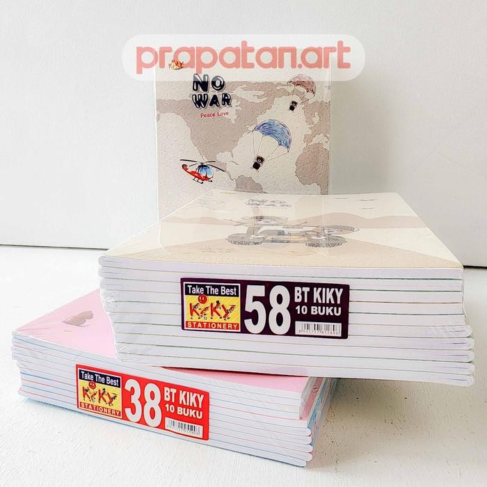 

KIKY Buku Tulis Sekolah 38/58 Lembar 16x21cm (10 BUKU)