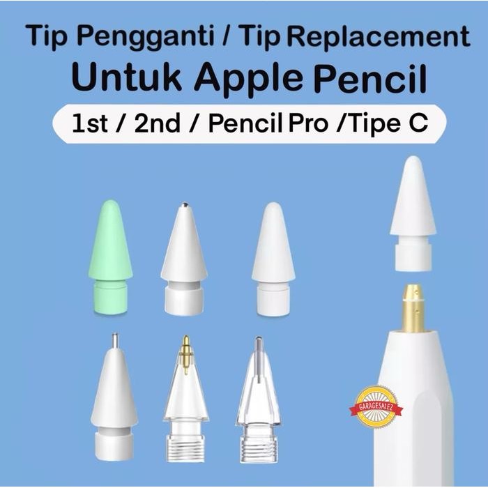 

Replacement Nib Tip Apple Pencil Gen 1 dan 2 Nib Tip Pengganti