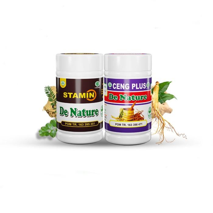 New De Nature Stamin Ceng Plus Herbal Original 100% Dengan Sertifikat Halal Mui Bpom Iso 9001:2015
