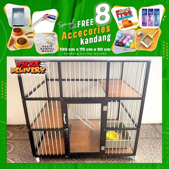Kandang Kucing Alumunium Jumbo
