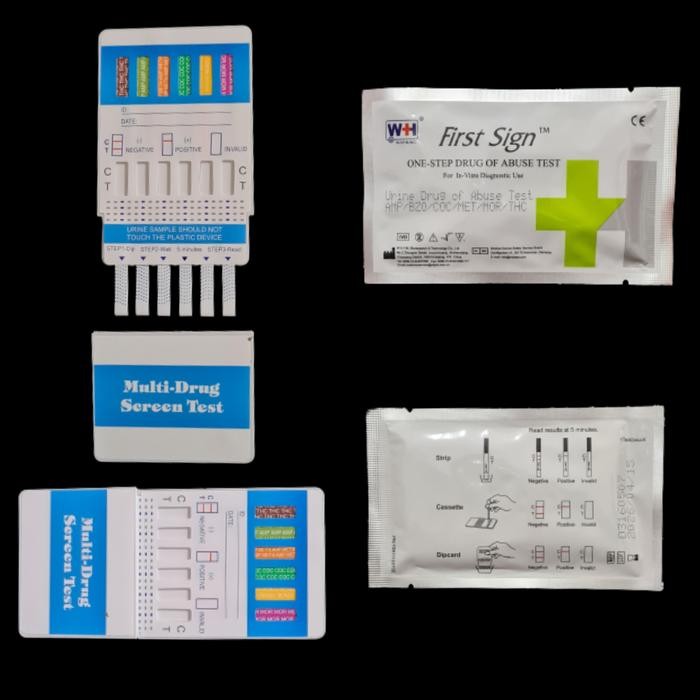 Alat test urine narkoba-6p, drugs abuse test, 1 box