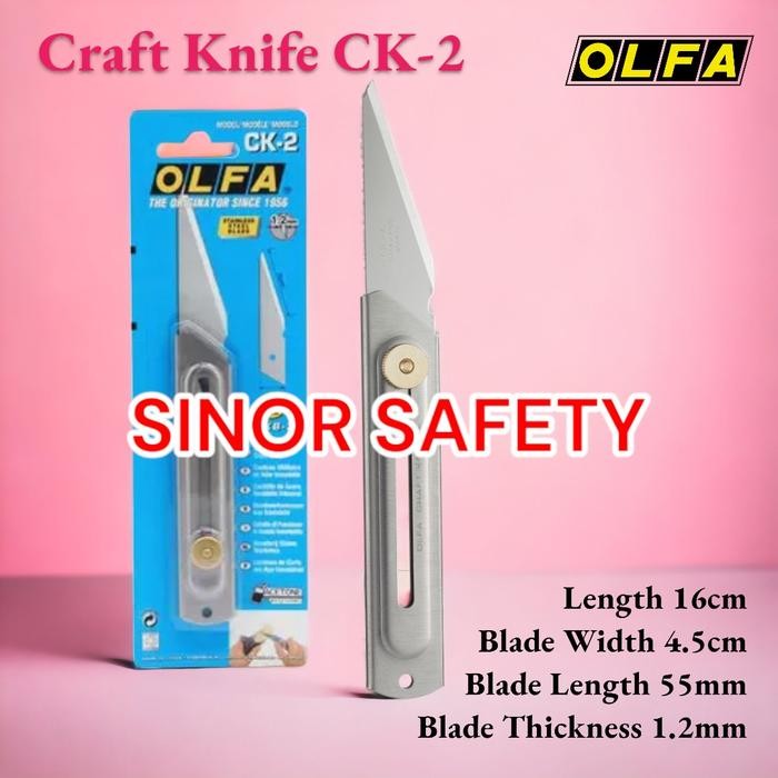 OLFA SAFETY CUTTER CK-2 OLFA CRAFT KNIFE KODE 1109