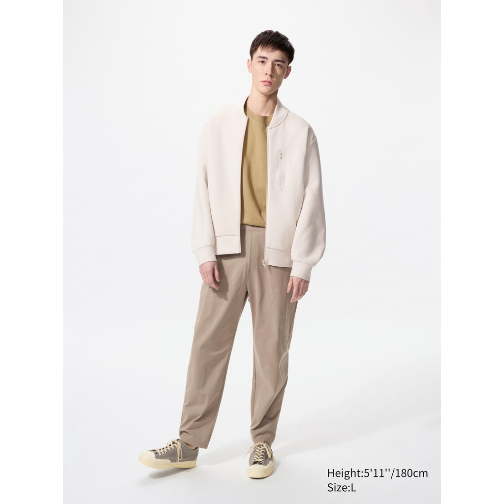 Uniqlo Jaket Sweat Dry Ritsleting