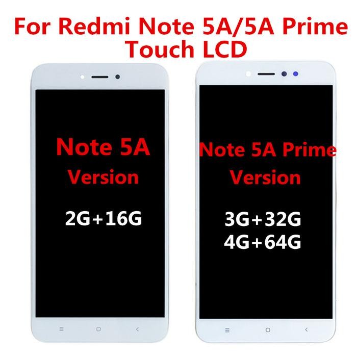 5.5 inch Full LCD display + touch screen digitizer assembly For Xiaomi Redmi Note 5A MDG6 / Redmi No