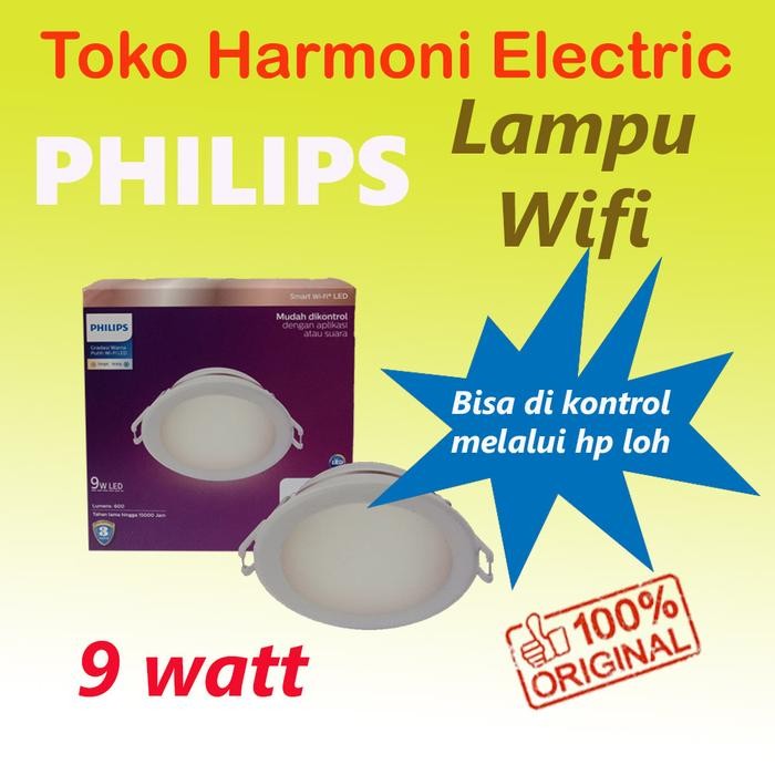 Philips Smart Wifi Wiz LED Downlight 9W 9Watt - Tunable White
