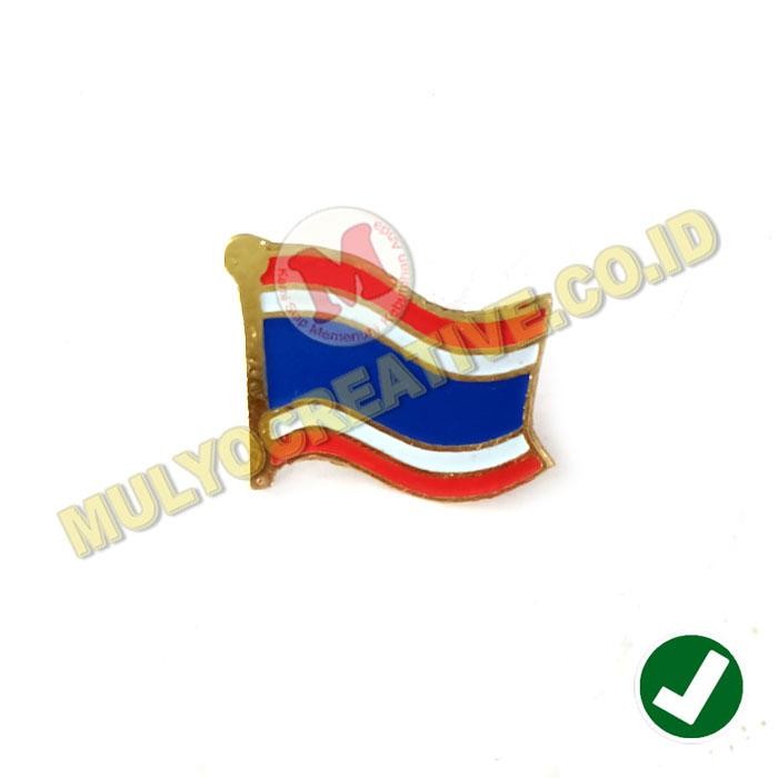 

Flag Pin Thailand Murah Pin Bendera Negara Thailand Bahan Kuningan PREMIUM