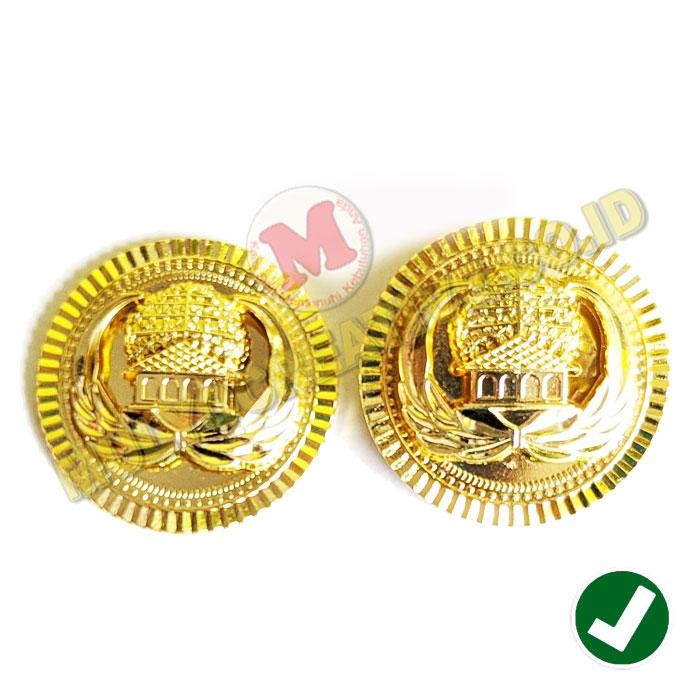 Lencana Pin Logo Korpri Pin Korpri Model Bulat Bahan Kuningan Besar PREMIUM