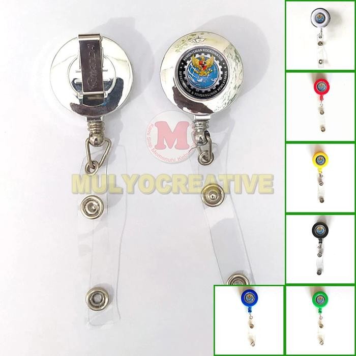 

ID Card Holder Logo Kementerian Koordinator Bidang Infrastruktur Gantungan ID Card Yoyo Kemenkoinfra