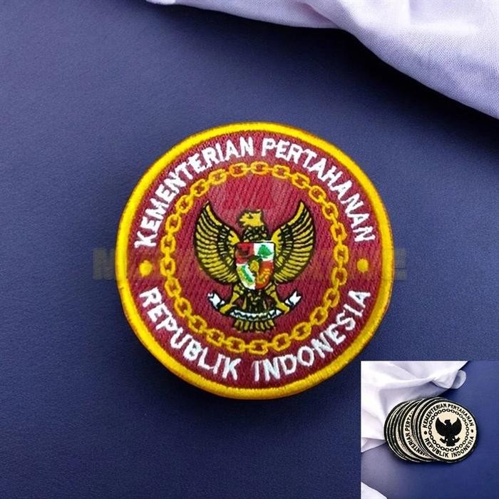 

Bordir Logo Kemenhan Kementerian Pertahanan PDL PDH Terbaru Badge Patch Kemhan PREMIUM