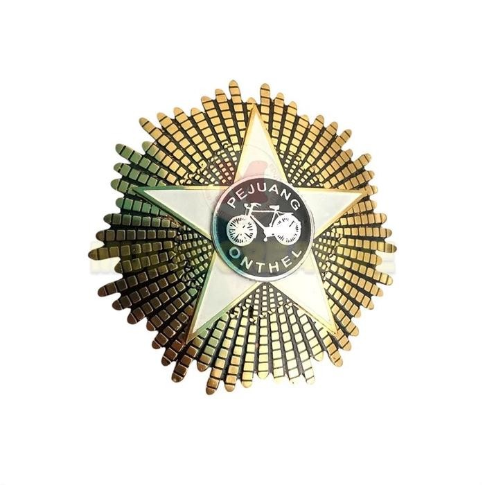 

Lencana Bintang Pejuang Onthel Emblem Komunitas Kosti PREMIUM