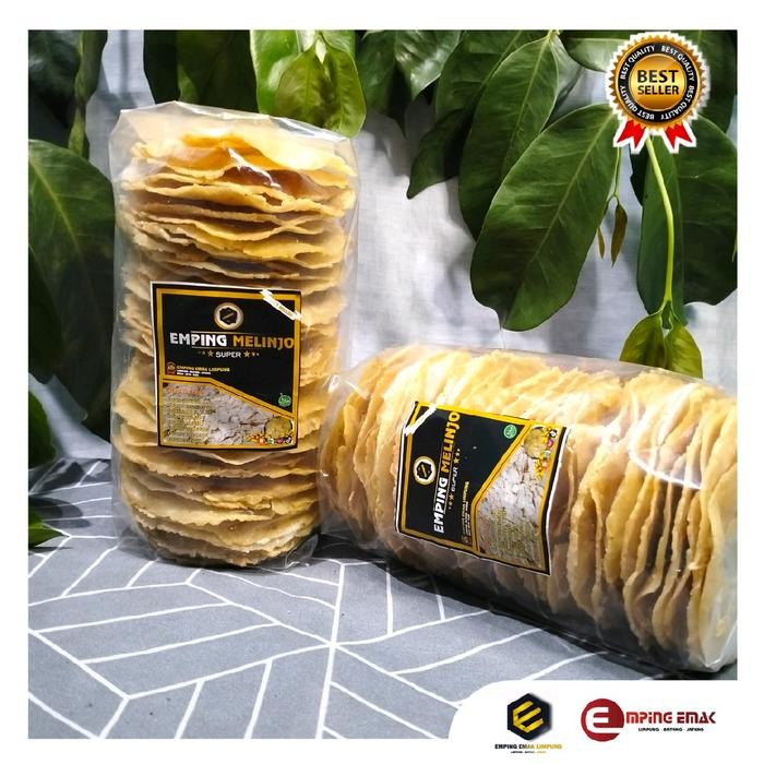 

Emping Melinjo Jumbo Rasa Manis Gurih 500 Gr Asli Produksi Limpung