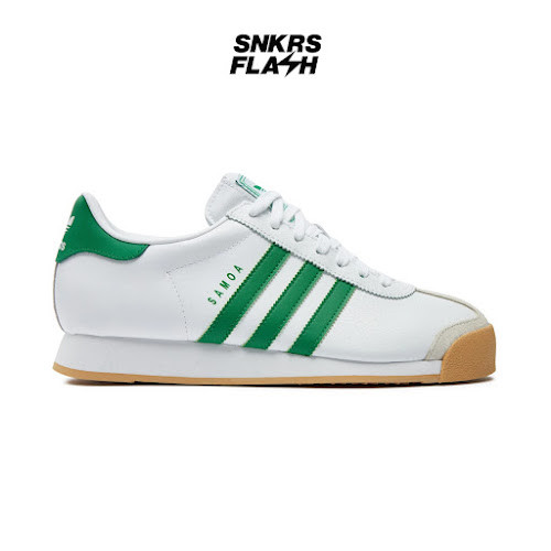 ADIDAS SAMOA WHITE GREEN Sepatu Sneakers Pria - JH9078 - Size 43.3