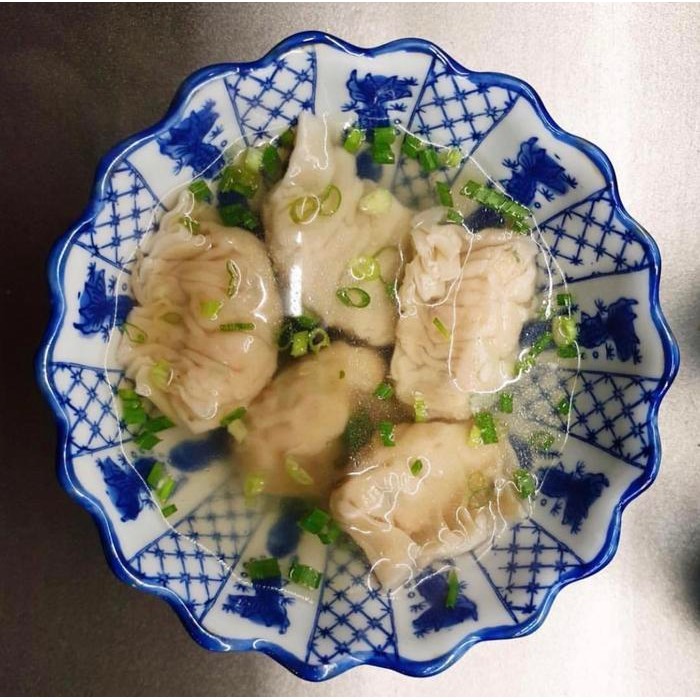 Mangkok Bakso / Mangkok Mie / Bubur Keramik Biru Putih Fishy