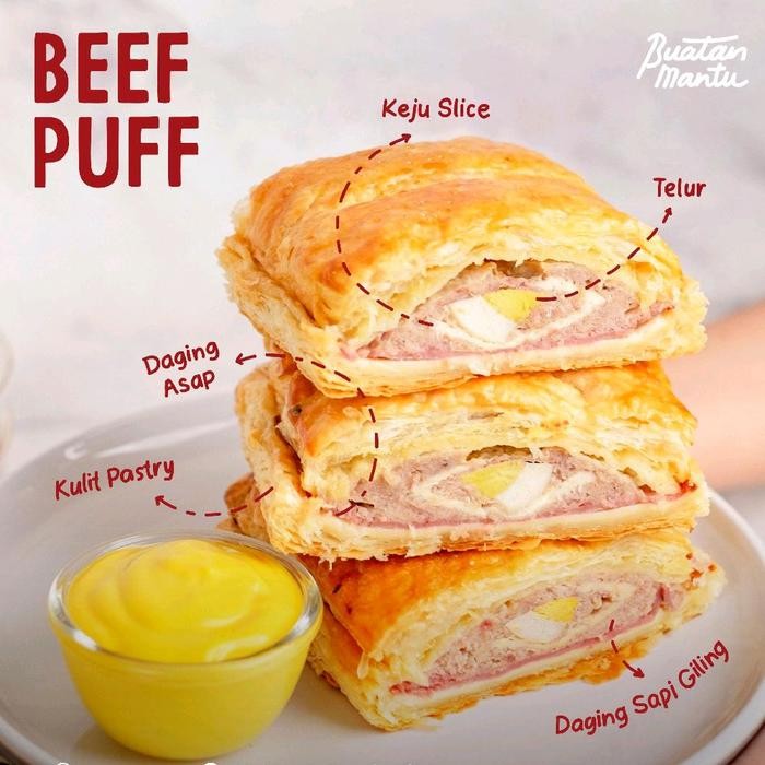 

NEW! BEEF PUFF BUATAN MANTU PASTRY HALAL