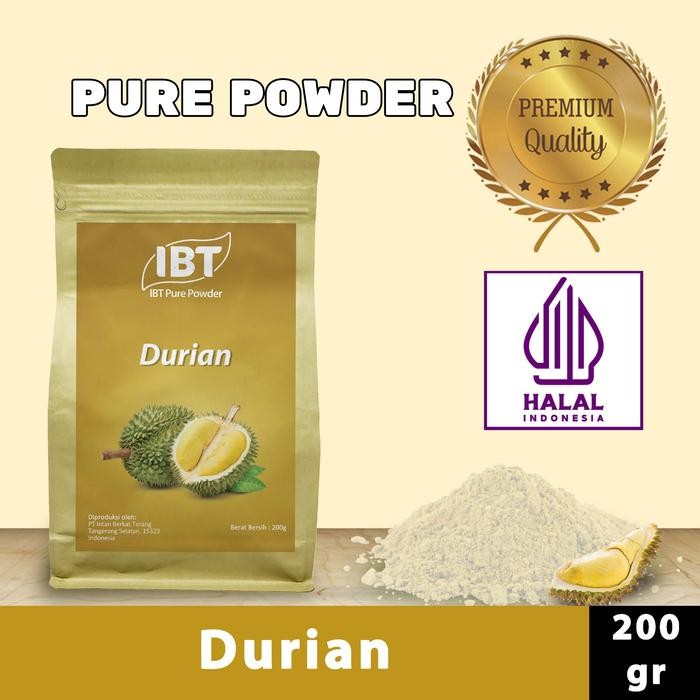 

NEW! PURE DURIAN POWDER MURNI BUBUK IMPORT MAKANAN KUE 200 GR