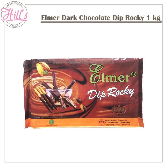 

NEW! ELMER DIP ROCKY 1 KG / DARK COMPOUND CHOCOLATE DIPPING COKELAT COKLAT