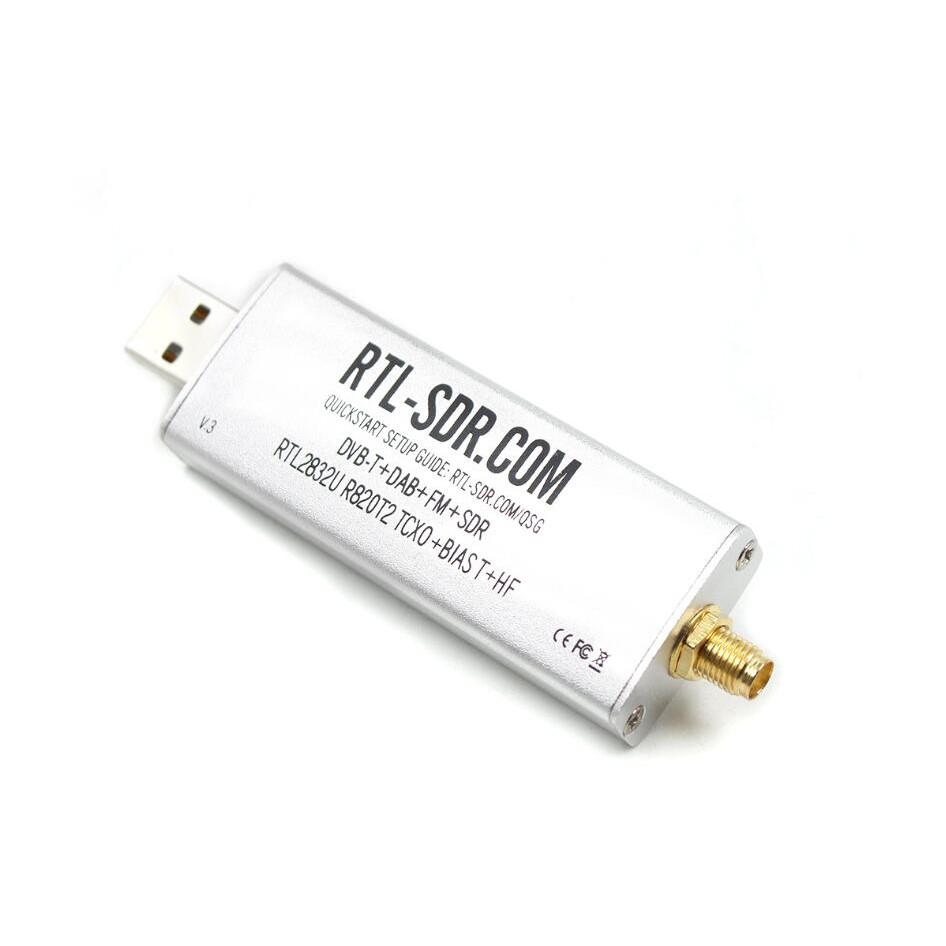RTL-SDR  RTL SDR Receiver V3 RTL2832U 0.1MHz-1.7GHz TCXO SMA Software Defined Radio Receiver