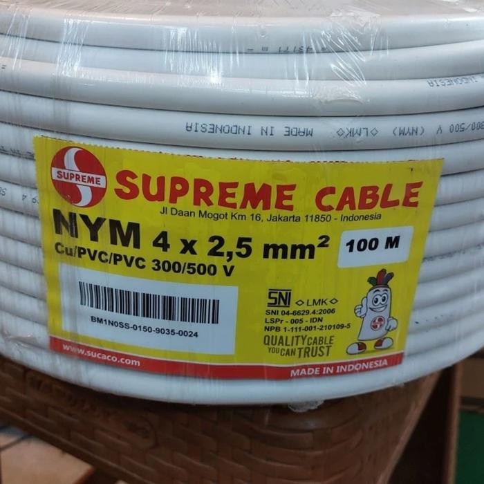 Kabel supreme NYM 4x2.5 100m 100 m Suprem 100 Meter Roll Rol 4x2,5