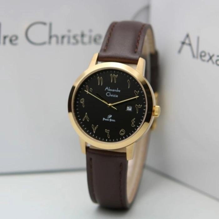 Alexandre Christie Ac 1024 Angka Arab Leather /Garansi Resmi 1 Tahun