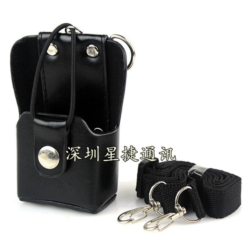 honghuismart  Leather case holder for motorola gp328plus, gp338plug