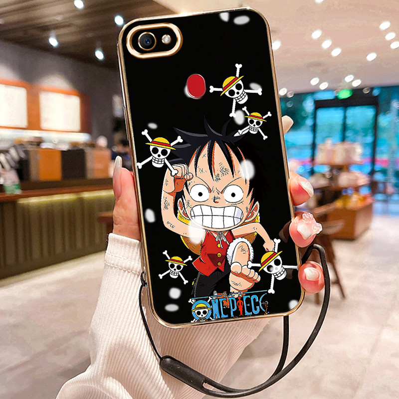 Casing Hp Untuk OPPO F7 F5 F5 Youth Case Casing tokoh anime HP Cesing Silikon Softcase disepuh tali 