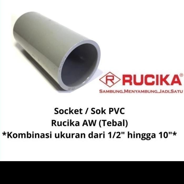 SOK RUCIKA AW 8INCH SOCK / SOCKET 8INCH SAMBUNGAN PARALON 8 INCH