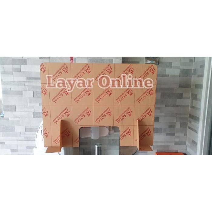 

Sekat Acrylic 2Mm 150X60Cm Bisa Lem Kaki Kasir Partisi Pembatas