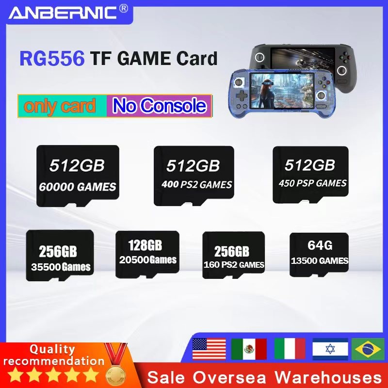 FOR ANBERNIC RG556 TF Card Portable PS2 Handheld Game Console Memory