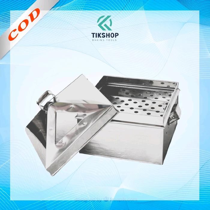 Kukusan Klakat Steamer Stainless Steel Kotak Panci Kukus Dandang Kue Dimsum Bakpao Ukuran 40cm Bogor