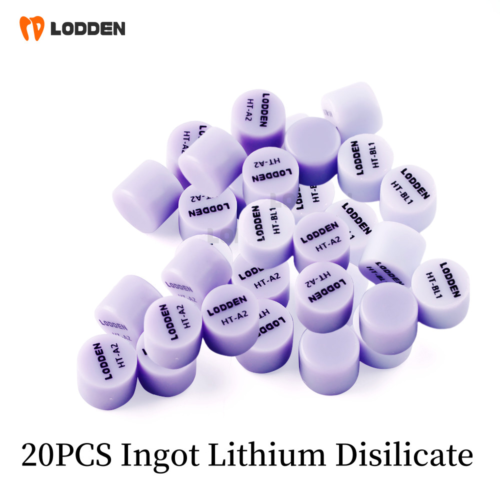 20Pcs Dental Purple Press Ingot Lithium Disilicate Tablets Dental Lab Blocks Pressing For Veneer