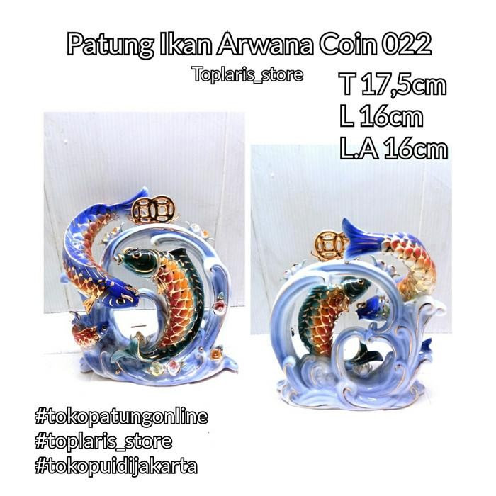 Patung Ikan Arwana Keramik 022 TPO