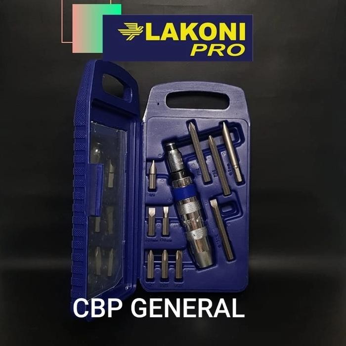 READY Lakoni Pro Impact Driver / Obeng Ketok 11 Pcs Set 701021