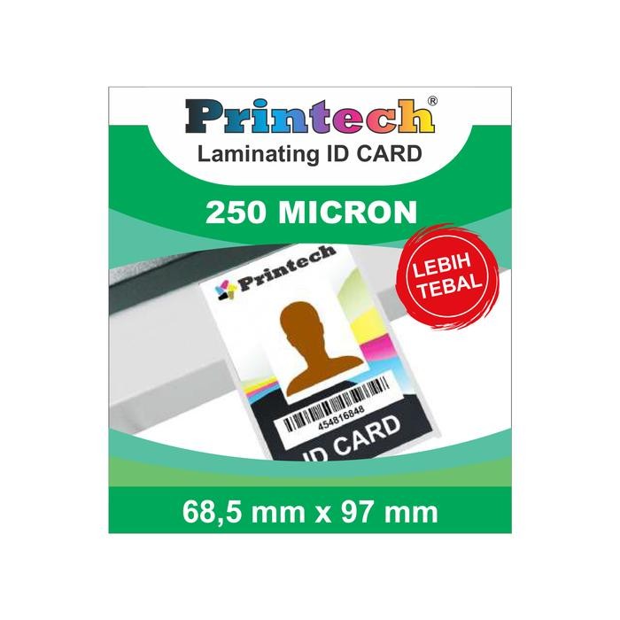 

DKF9 Printech Laminating Film Pouch / Laminating Id Card 250 Micron - 06005