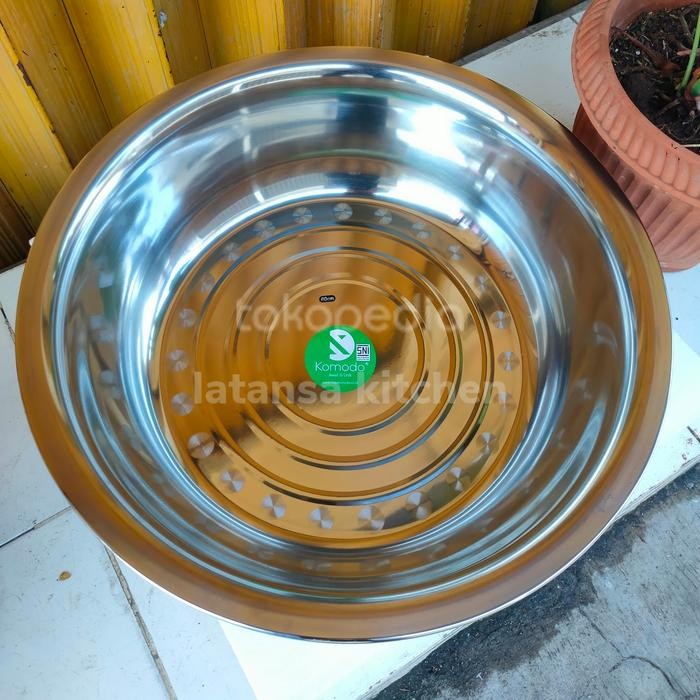 Komodo Baskom Stainless Steel 50cm Baskom Besar Stainless 50 Cm