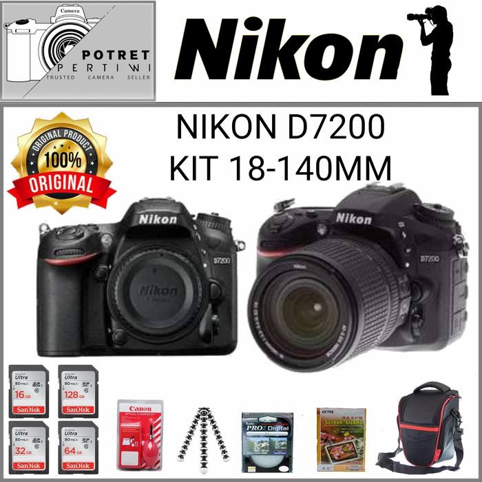 4JLF Nikon D7200 Kit 18-140Mm / Kamera Dslr Nikon D7200 Kit 18-140Mm