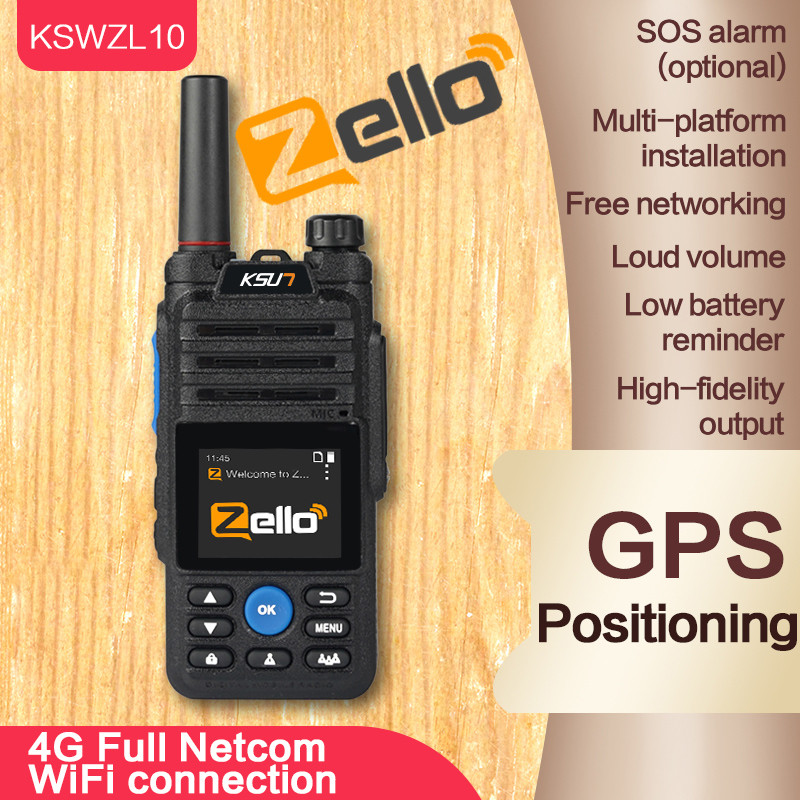 KSUN ZL10 Zello Walkie Talkie Handy Long Range 4G GPS Wifi Blue tooth