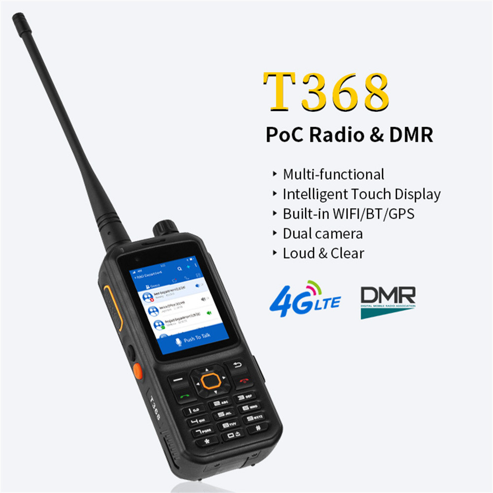 Newest Inrico T368 4G LTE GPS Poc Radio DMR Walkie Talkie Two Way