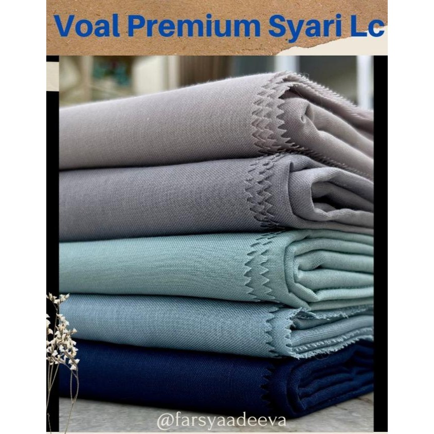 (Expert) Segiempat Voal Syari Jilbab Voal Paris Premium LC polos