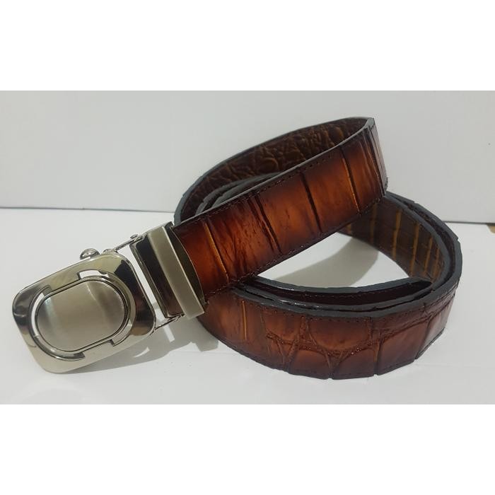 ikat pinggang asli kulit buaya Merauke Papua