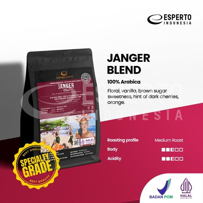 

NWFK Esperto Caffe Speciality Grade Janger Blend - Kopi Biji - Coffee Beans 200Gr, 1000Gr,