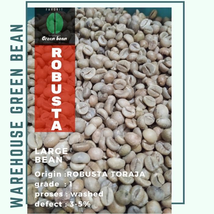 

NWFK Biji Kopi Robusta / Green Bean Toraja 1Kg - Washed