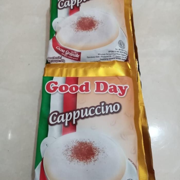 

NWFK Minuman Good Day Cappucino 1 Renceng 10 Pc Exp Bisa Lihat Di Deskripsi