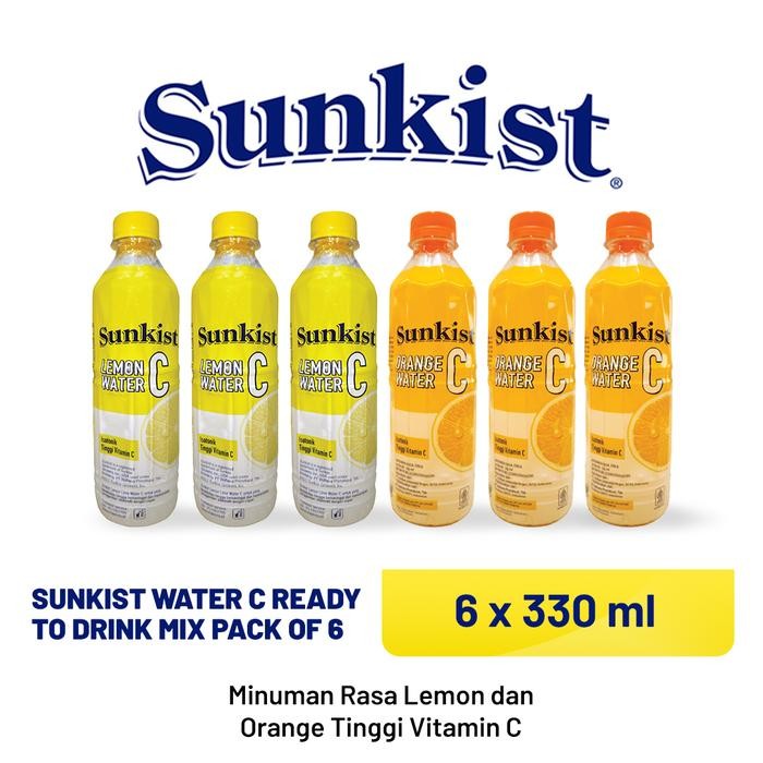 

8SXE Sunkist Water C Ready To Drink Mix Pack Of 6 (6X330 Ml)